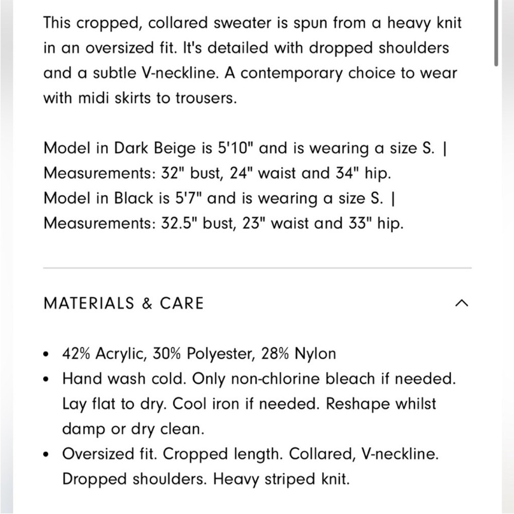 OAK + FORT Fall Collared Sweater - Picture 4 of 7